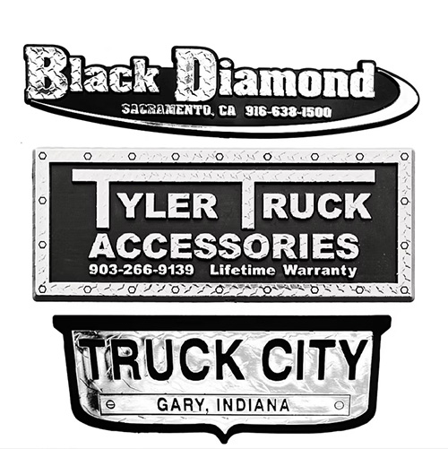 Stock Auto Nameplates